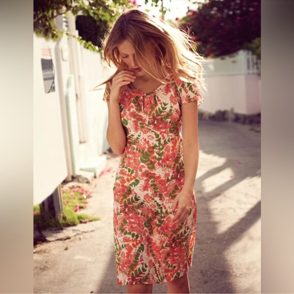 Boden Dresses & Skirts - Boden Cotton Empire Waist Floral Print Dress size 6